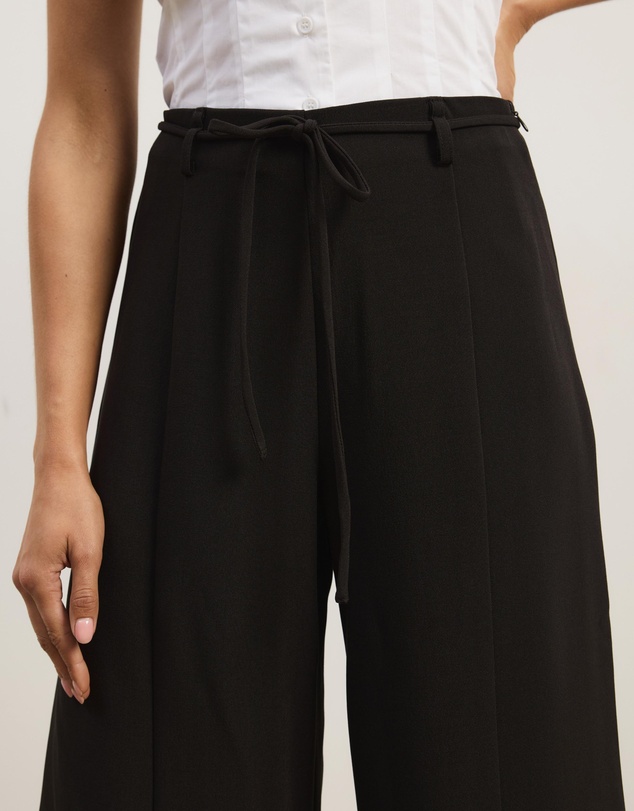 Atmos&Here - Kyra Tie Belt Tailored Pants
