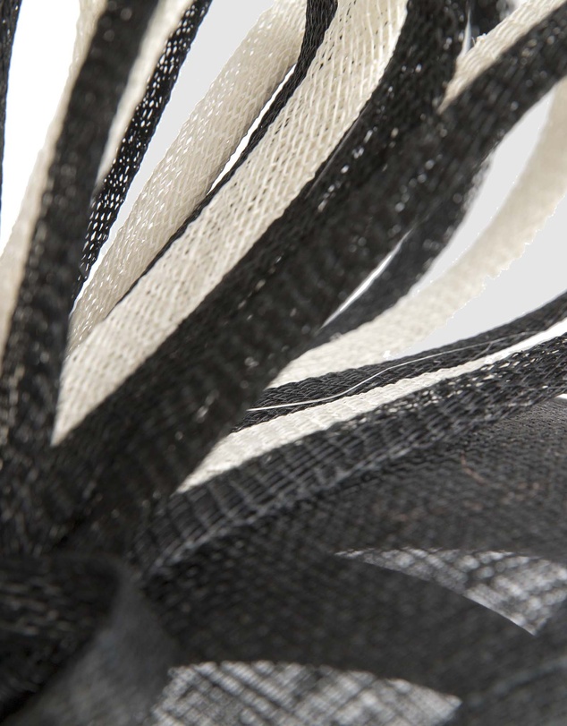 Max Alexander - Pillbox Black Cream Pillbox Fascinator