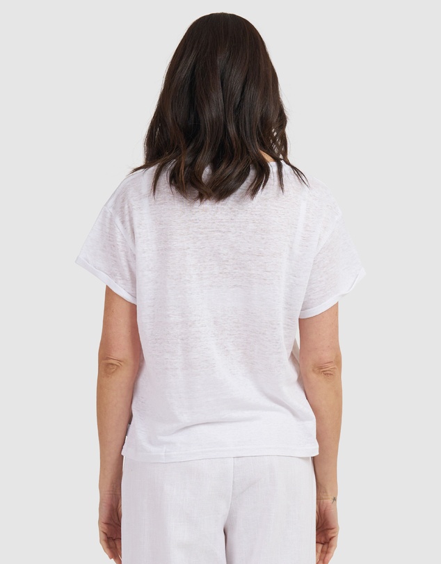 CAMIXA - Francy Linen Jersey T-Shirt Top