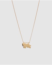 Elli Jewelry - Necklace Crystal Dainty 925 Sterling Silver Gold-Plated