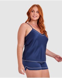 Bras N Things - Liquid Satin Cami - Navy