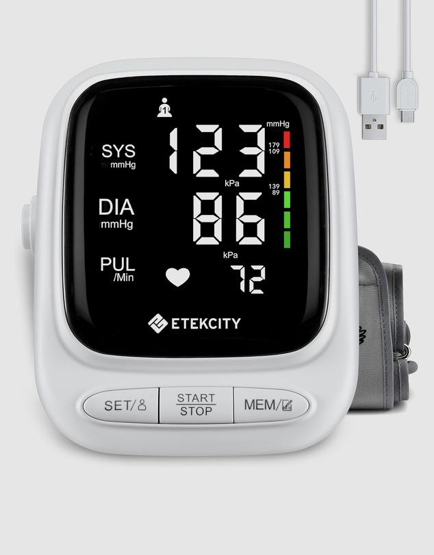 iWorld - Etekcity Smart Blood Pressure Monitor - White