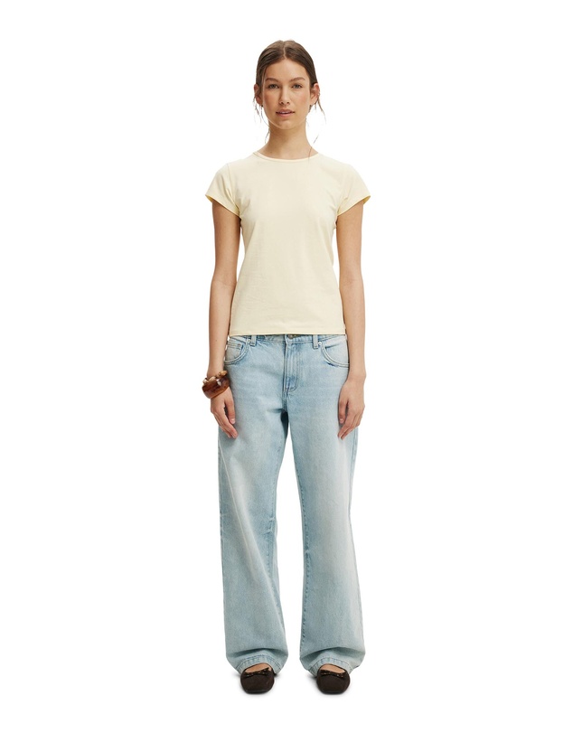 Cotton On - Longline Crew Short Sleeve Tee