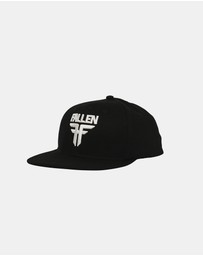 Fallen Footwear - Fallen Footwear Insignia Flat Hat Flat Visor 3D EVA Embroidery - Black Hat