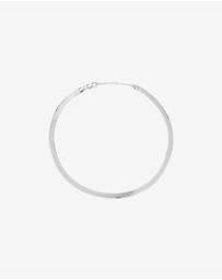 Michael Hill - Wide Herringbone Chain Necklace In Sterling Silver