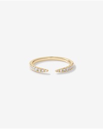 Michael Hill - 0.25 Carat TW Diamond Open Wedding Band in 14kt Yellow Gold