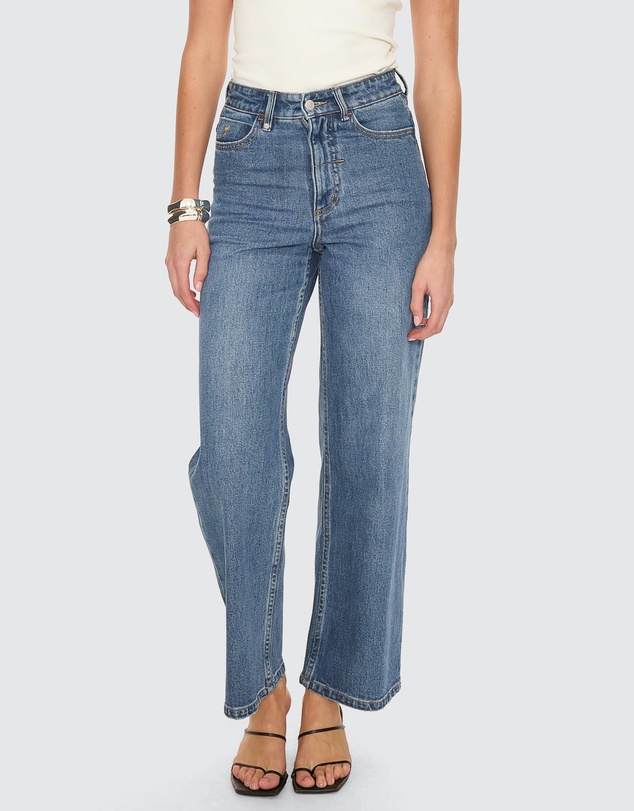 Thrills - Holly High Rise Stretch Wide Jeans