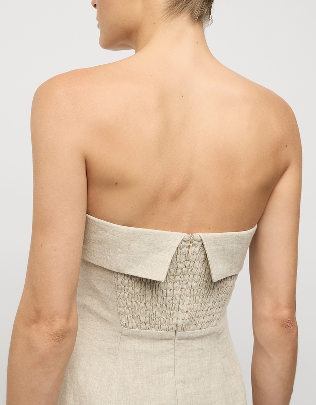 FRIEND of AUDREY - Jill Linen Midi Dress