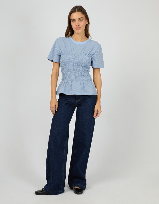 All About Eve - Lipa Stripe Tee Blue