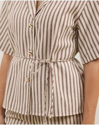 Atmos&Here - Niva Striped Relaxed Shirt