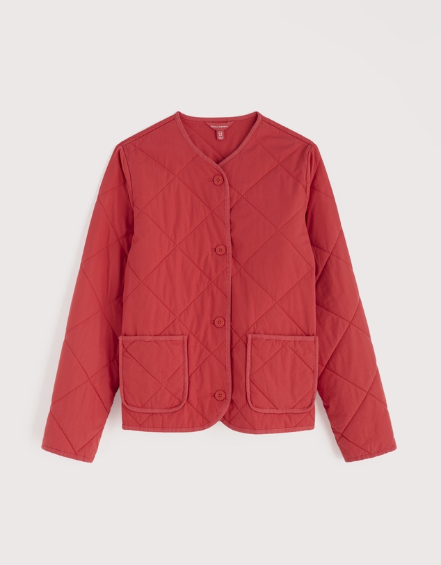 Seasalt - Seasalt Cornwall Red Swift Barn Organic Cotton Quilted Jacket