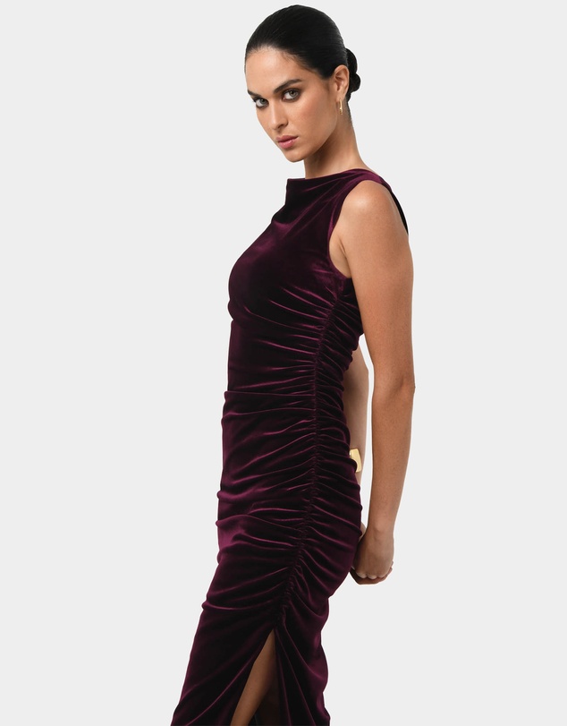 Forcast - Cory Draped Midi Dress