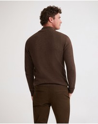 Oxford - Robert Zip Neck Knit Pullover