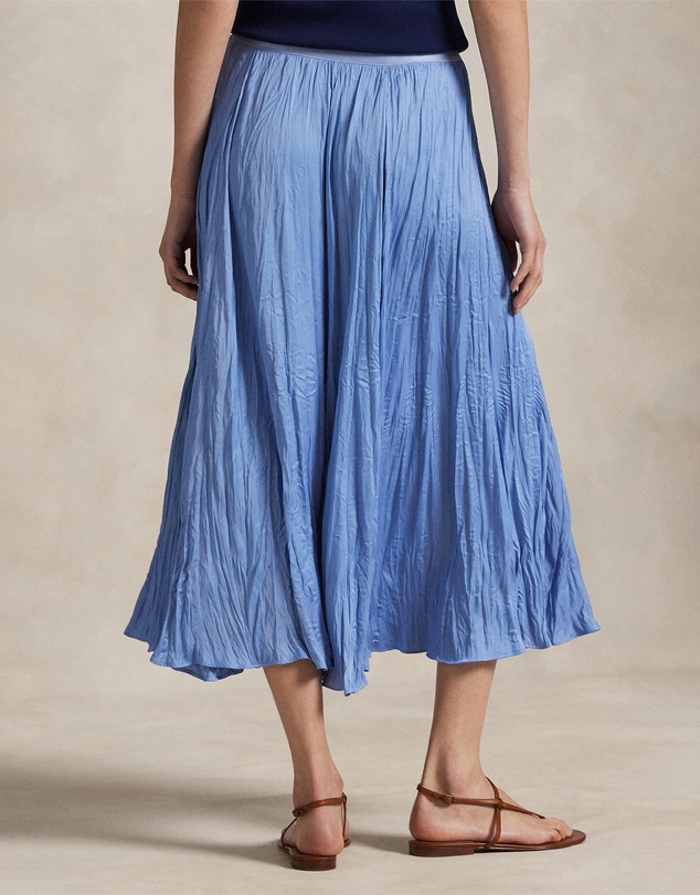 Polo Ralph Lauren - Crinkled Satin A-Line Skirt