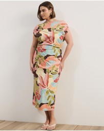 Atmos&Here Curvy - Janie Cotton Sateen Midi Dress