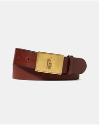 Polo Ralph Lauren - Pony Plaque Leather Belt