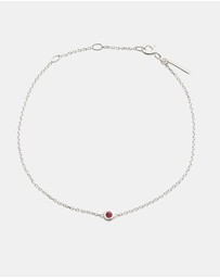 Kirstin Ash - Petite Birthstone Bracelet July Ruby