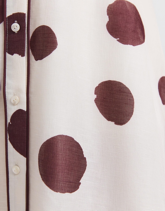 SABA - Dolcetto Silk Linen Midi Dress