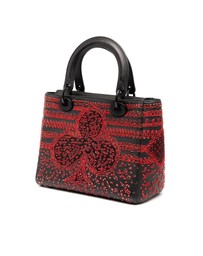 Pre-Loved by Azura Reborn - Pre-Loved Medium Smooth Calfskin Embroidered Heart Playing Cards Lady Dior