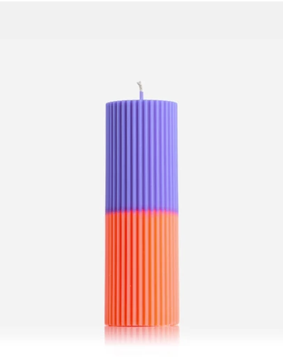 XRJ Celebrations - Pillar Two-Tone Tigerlily Candle