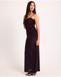 Alice In The Eve - Devon Burn Out Slip Maxi Dress