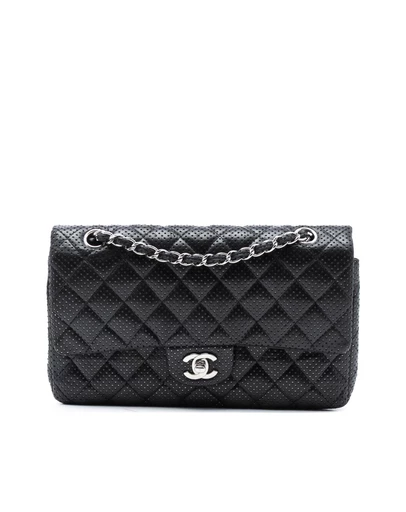 Pre-Loved by Azura Reborn - Pre-Loved Medium Classic Perforated Lambskin Double Flap