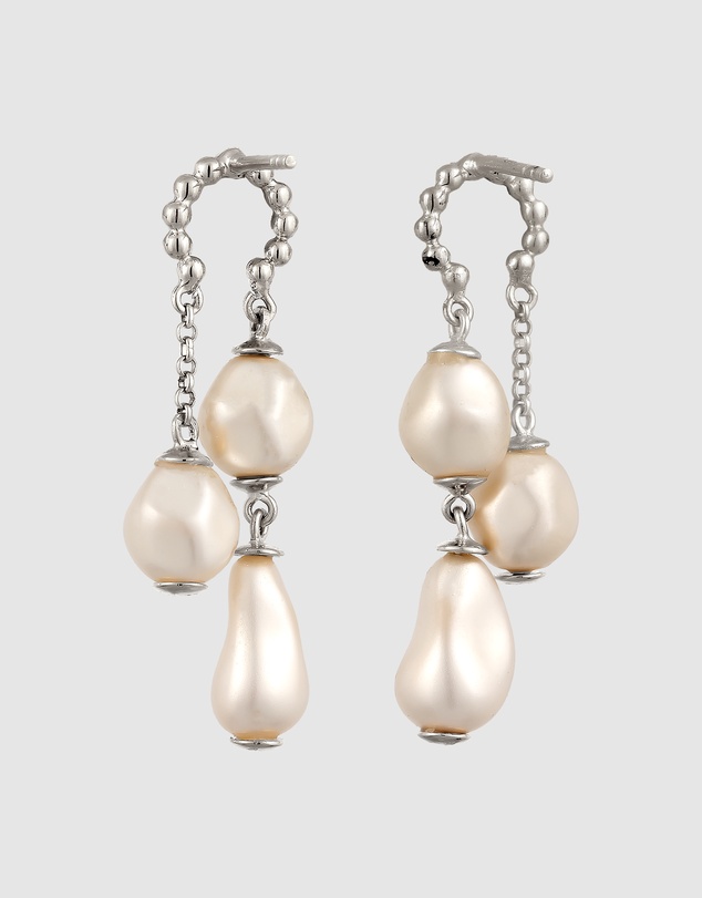 Elli Jewelry - Pearl Stud Earrings in 925 Silver