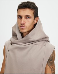 Surrounded By Ghosts - The Mercury Hooded Fleece Sleeveless Cardigan