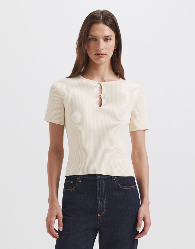 SABA - Vicky Keyhole Rib Knit