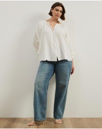 Atmos&Here Curvy - Rosalind Cotton Blouse