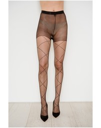 High Heel Jungle - Bridget Metallic Thread Sheer Tights