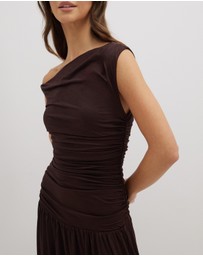 Dazie - She's All That Jersey Off Shoulder Maxi Dress