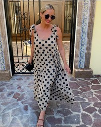 Esther & Co - Lyda Dress - Khaki Spot