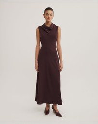 Witchery - Drape Neck Midi Dress