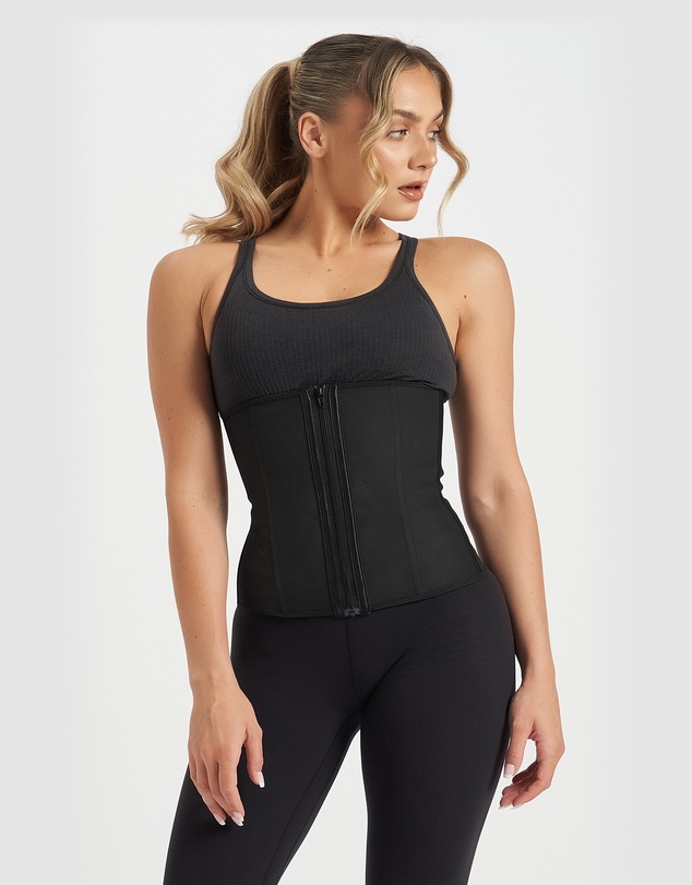 Core Trainer - 9 Flexi Steel Boned Aggressive Zip Waist Trainer