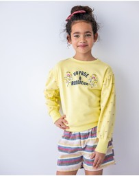 Like FLO - Stripe Shorts with Belt - Kids-Teens