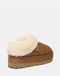 EVERAU - EverAU Ugg Ulrika Platform Sheepskin Upper House Shoes