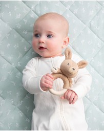 Living Textiles - Ring Rattle - Kangaroo