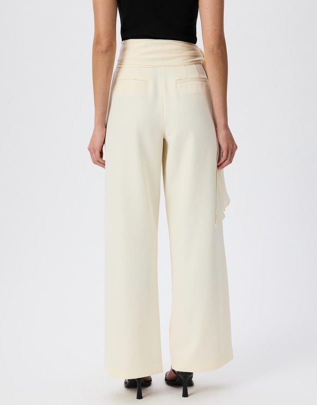 Tussah - Arianna Satin Scarf Tie Tailored Pants