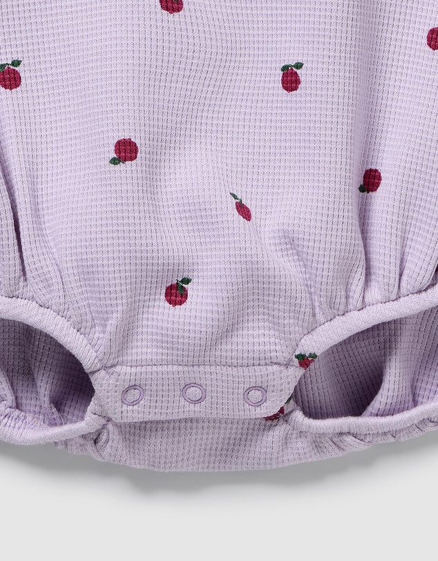 Wilson & Frenchy - Berry Plums Organic Waffle Bodysuit - Babies