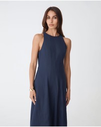 Forcast - Tory Linen Blend Panel Dress