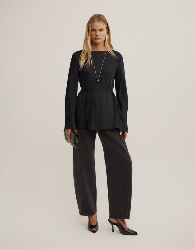 Witchery - Satin Boat Neck Top
