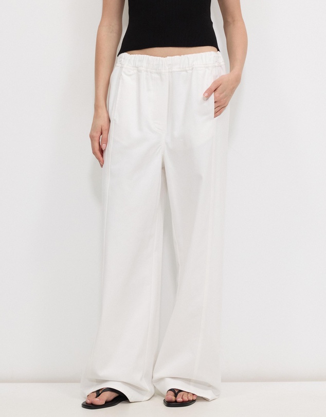 Calli - Matt Cotton Twill Pants
