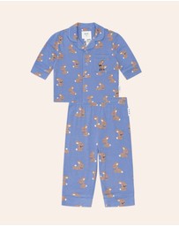 Huxbaby - Vintage Blue Bunny PJ Set - Babies-Kids