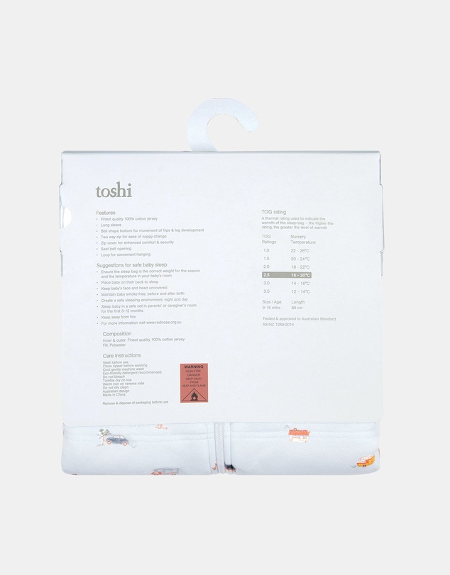 Toshi - Baby Sleep Bag L/S 2.5 TOG Classic