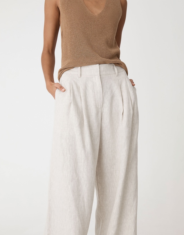 Forcast - Ami Wide Leg Linen Pants
