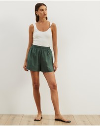 Atmos&Here - Raina Casual Linen Blend Shorts