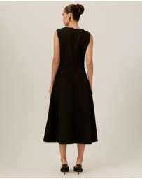 Tussah - Nora Suiting A-Line Midi Dress