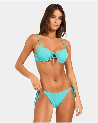 Roxy - Womens Coral Cove Tie Front Underwire Bikini Top