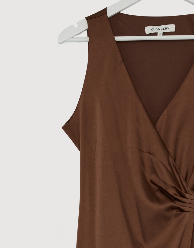 Revibe - Repaired CHANCERY Lani Sleeveless Wrap Maxi Dress - AU 10